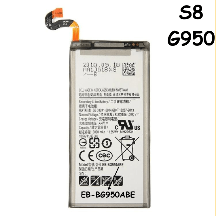 EB-BG950ABE 3000mAh Battery Samsung Galaxy S8 G950 - Best Cell Phone Parts Distributor in Canada, Parts Source EB-BG950ABE 3000mAh Battery Samsung Galaxy S8 G950 - Best Cell Phone Parts Distributor in Canada, Parts Source